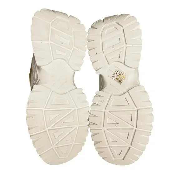 Cavalli class womens Chunky sneakers size 39 white/gold/leopard New - Picture 6 of 9